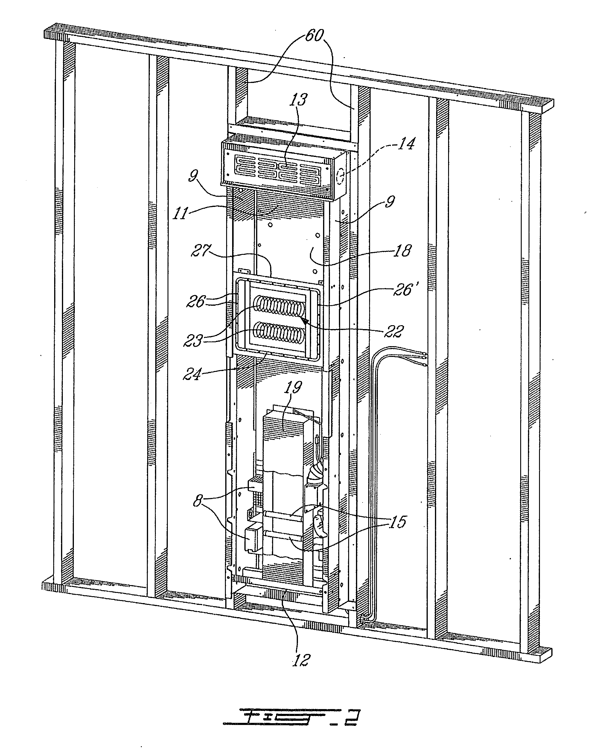 Wall integrated multisensory therapy device