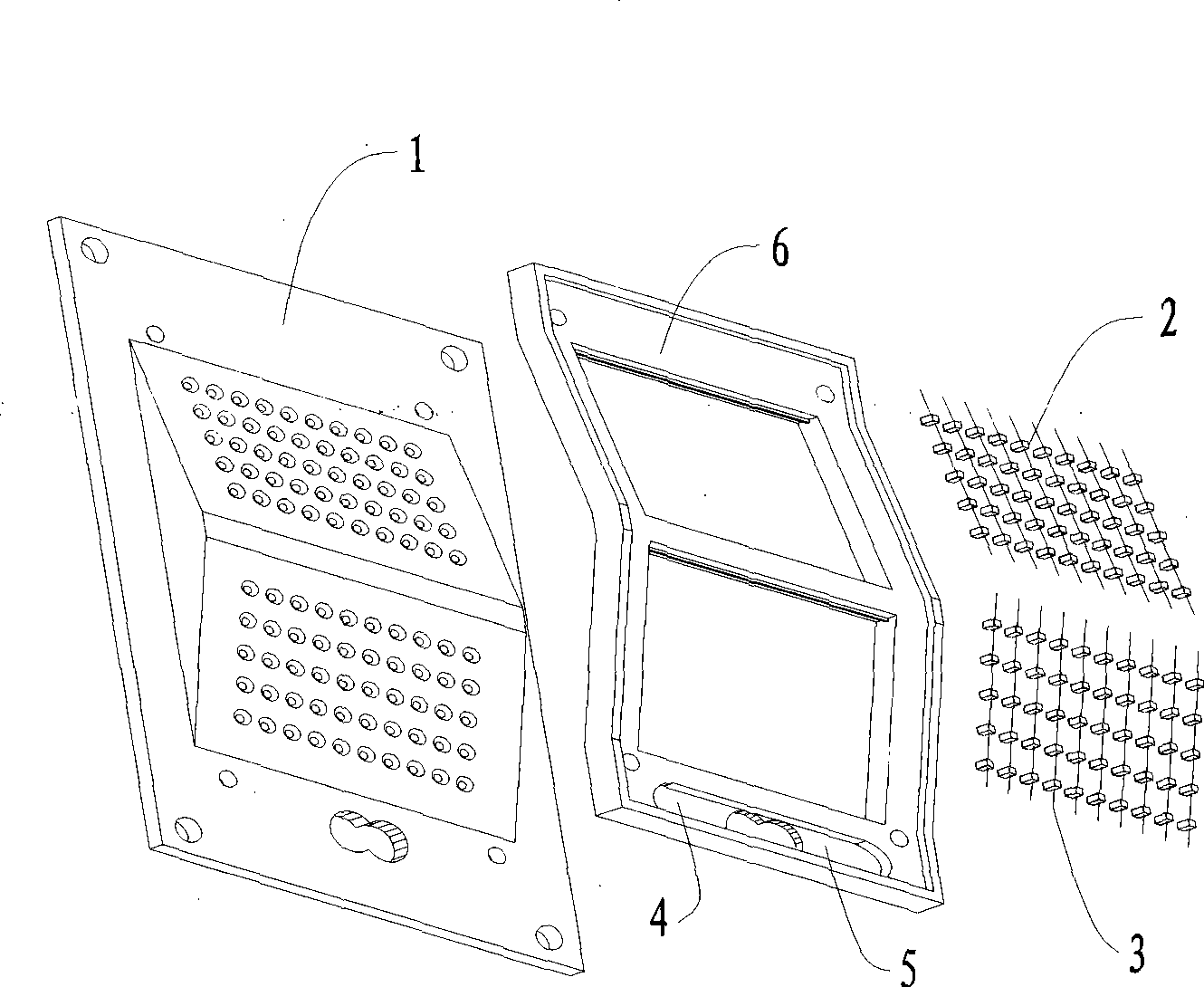 LED road lamp light source with light distribution