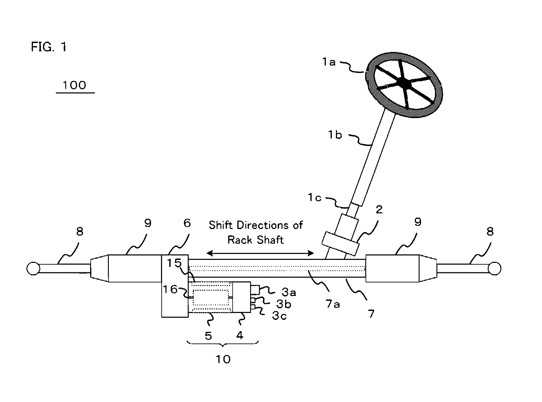 Rotating electric machine with a built-in control device and electric power assist steering system