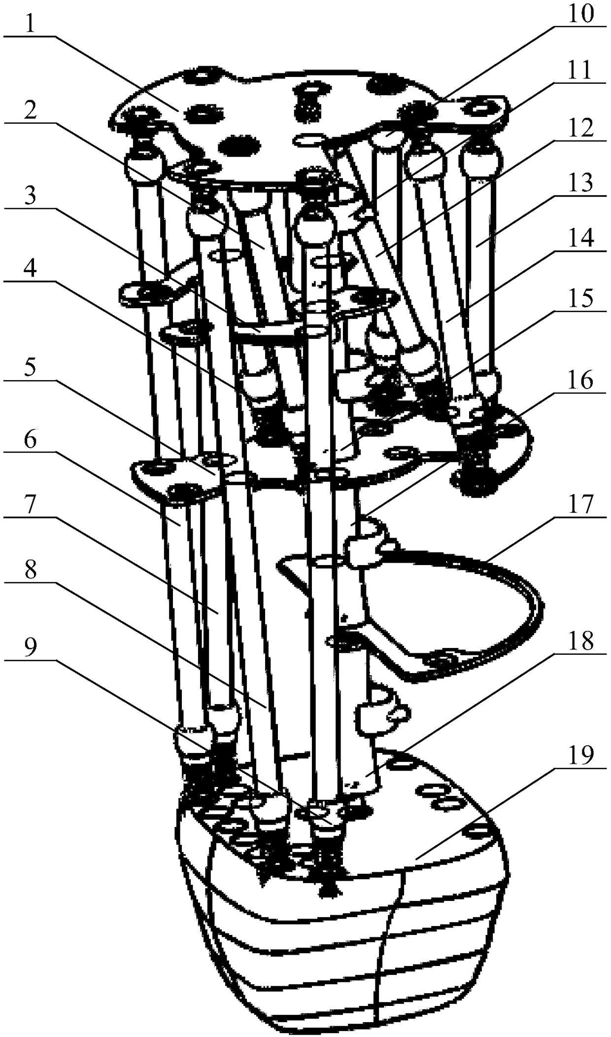 Simulated human lumbar vertebra system based on pneumatic muscles