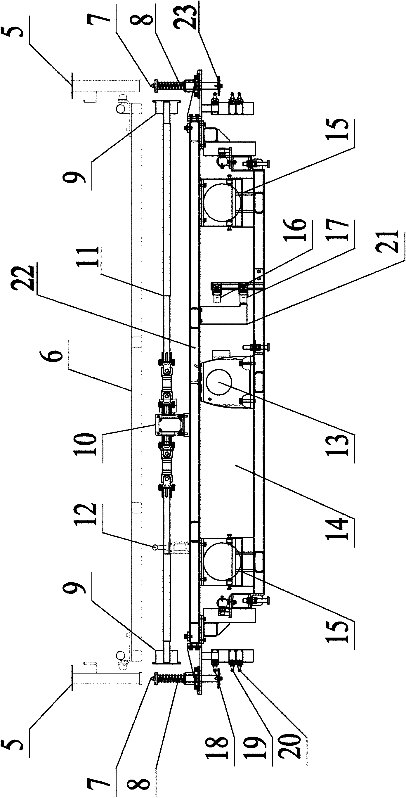 Automatic control system of vehicle door pallet transshipping mechanism