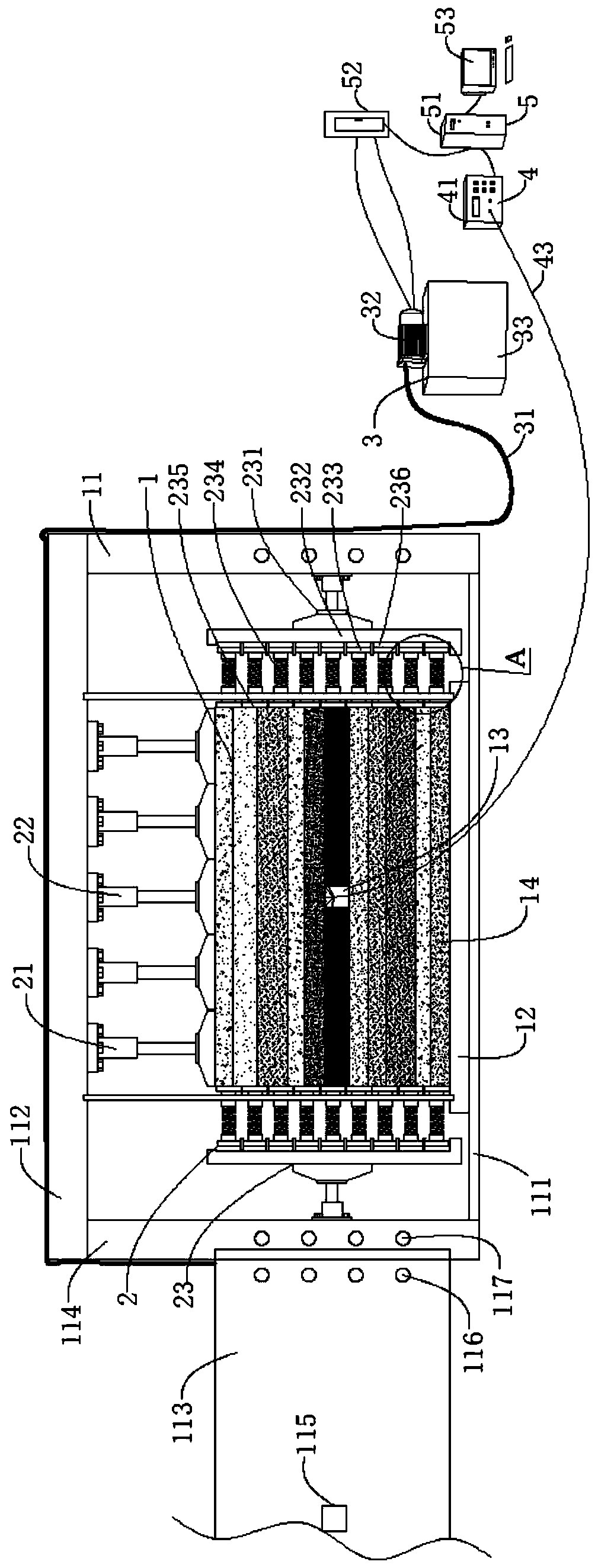 Mechanical simulation test system and method for roadway support body under dynamic and static combined loads