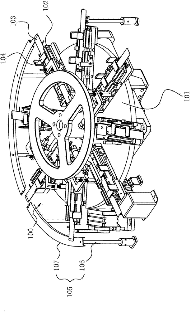 Automatic electrode slice current-collection and conductive tab welding equipment