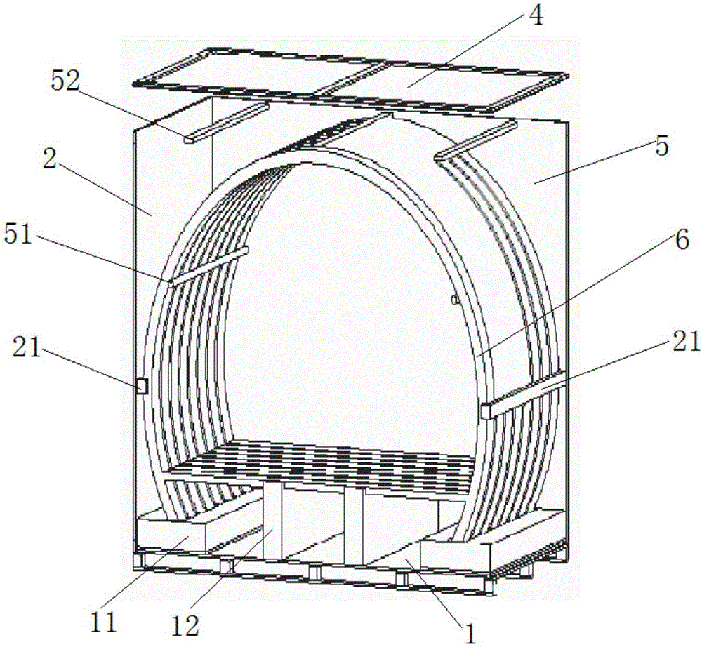 Packing case for assembly packing