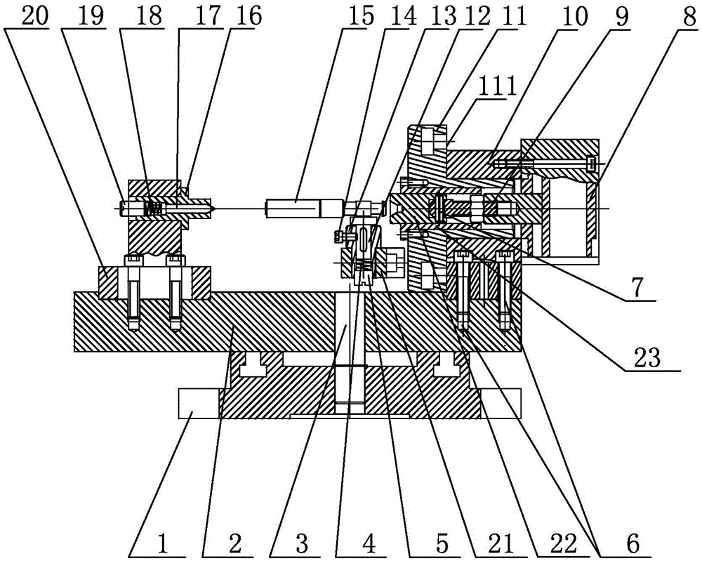 A fixture structure for plunger chute machining