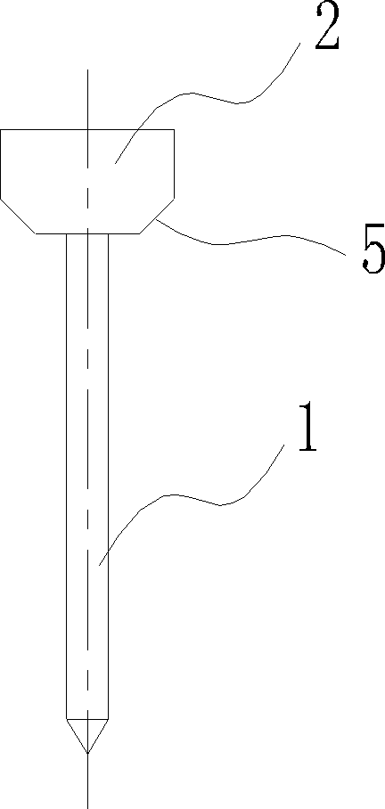 Spike with thick cap used in pneumatic gun