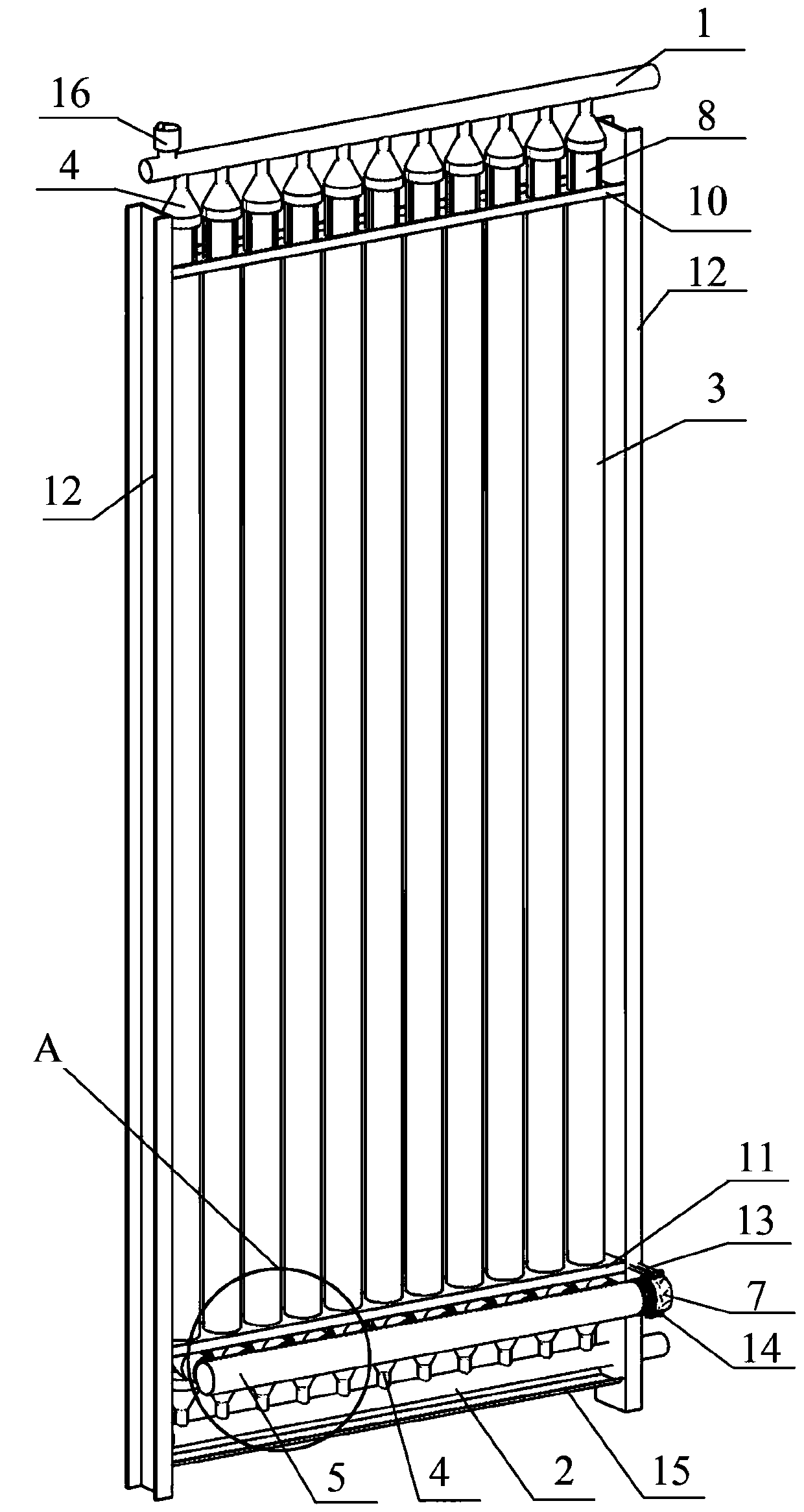 A narrow-gap heat exchange air conditioner terminal device