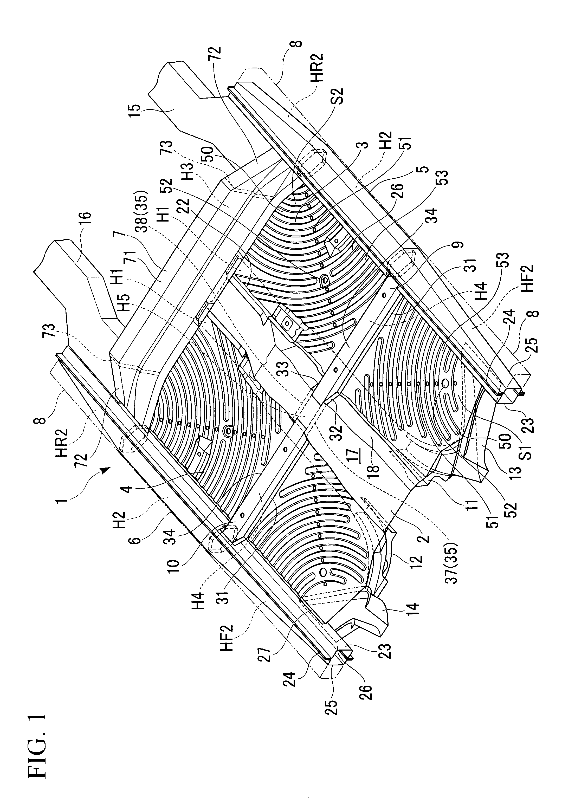 Vehicle floor structure