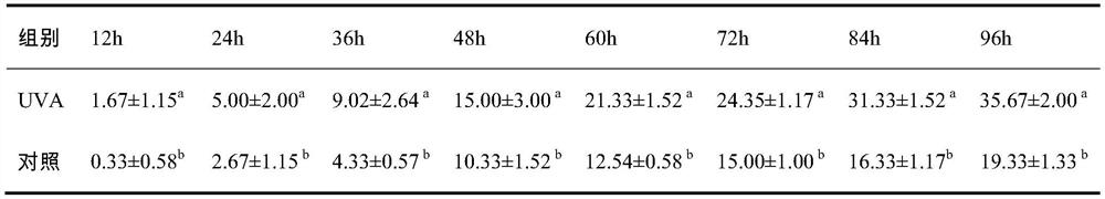 Composition for inhibiting skin decomposition of stichopus japonicus and application