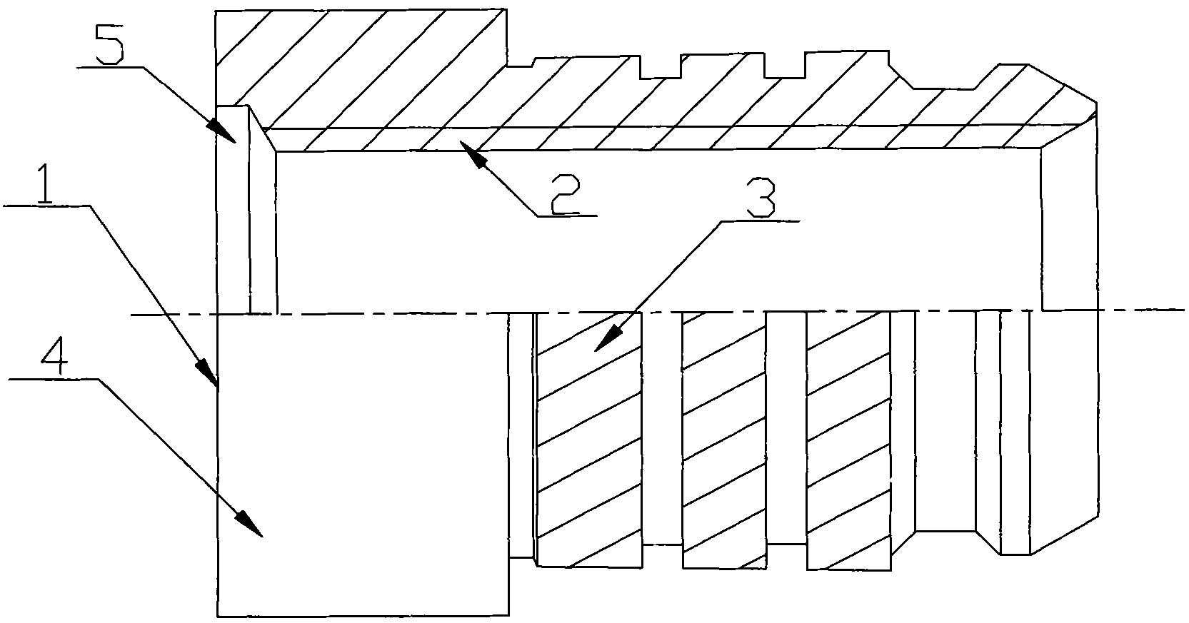 Ultrasonic pressed-in nut