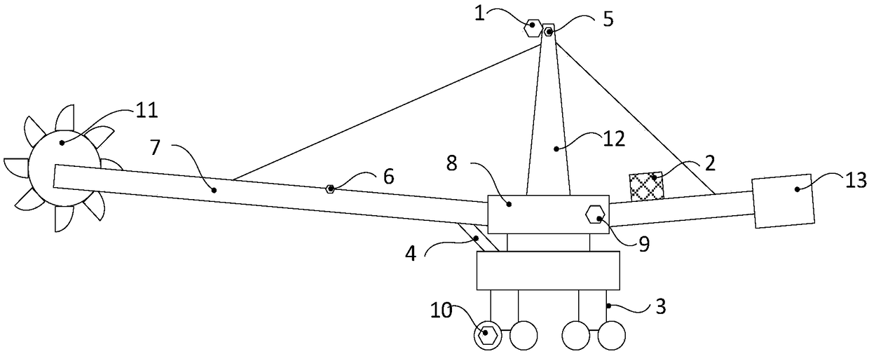 Automatic material taking method of material taking system