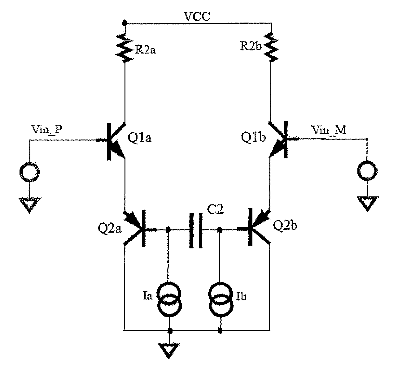 Low noise ac differential amplifier with reduced low corner frequency and current consumption