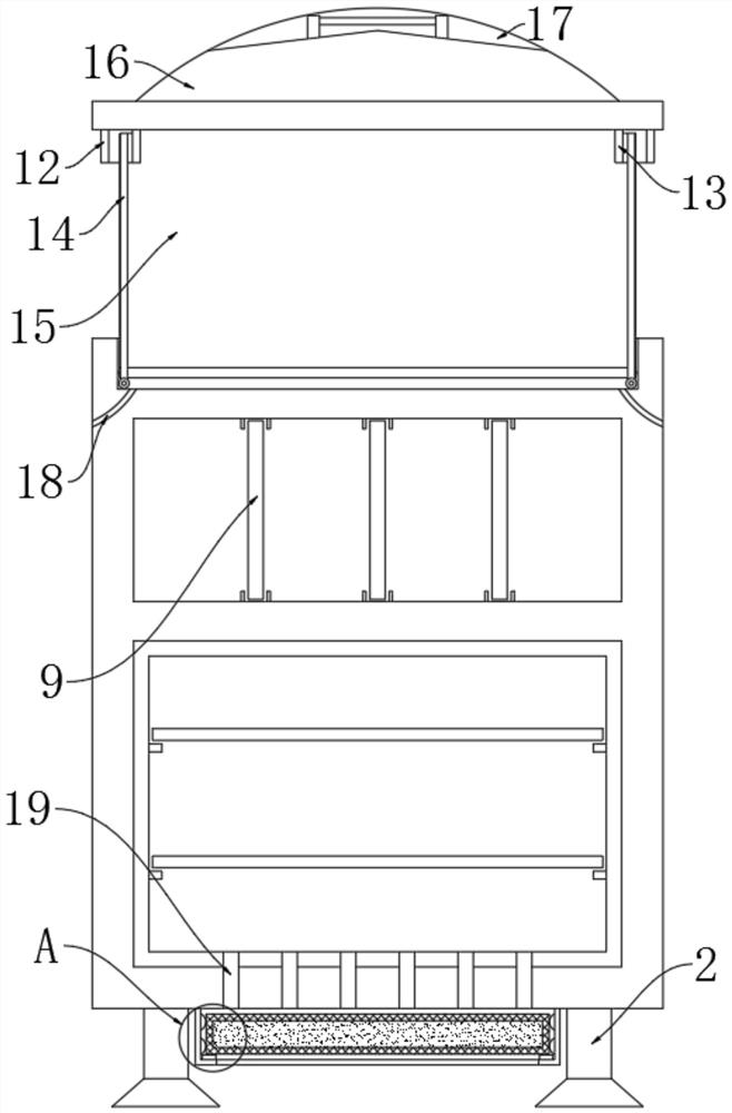 Bathroom cabinet assembly with small occupied space