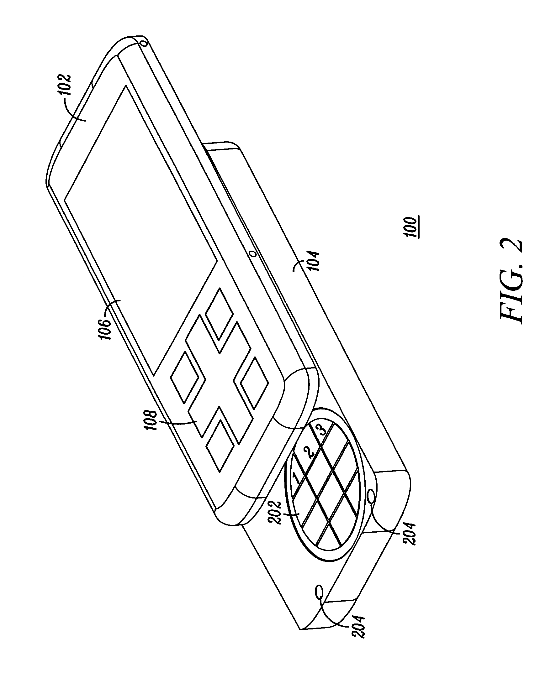 Mobile electronic device having a rotatable keypad