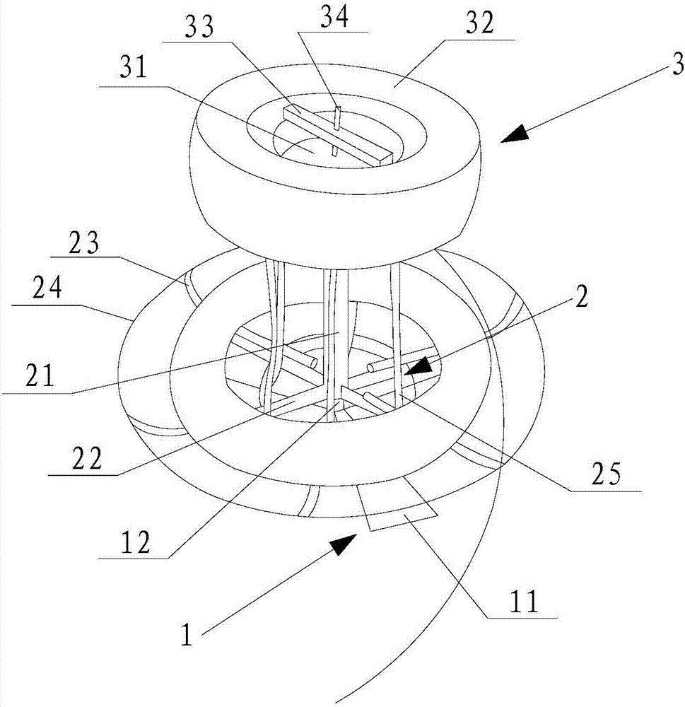 Automatic fixed-length cutting device of handle steel wire of hand-carried packing bucket