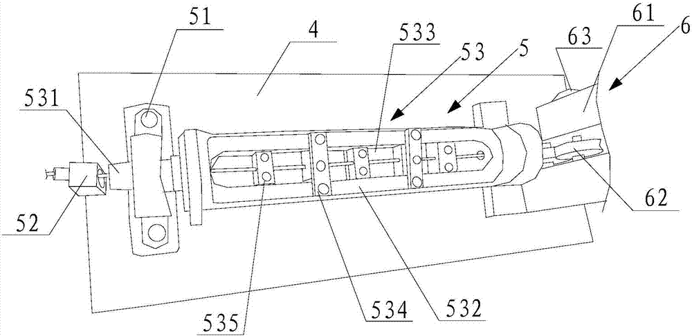 Automatic fixed-length cutting device of handle steel wire of hand-carried packing bucket