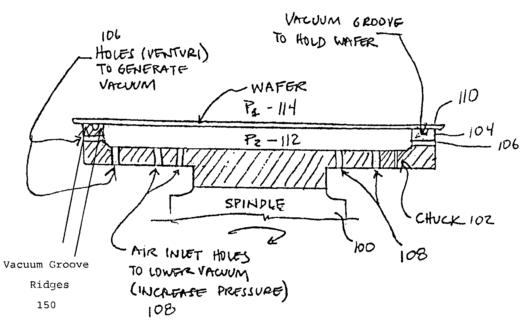 System and method for optimizing wafer flatness at high rotational speeds