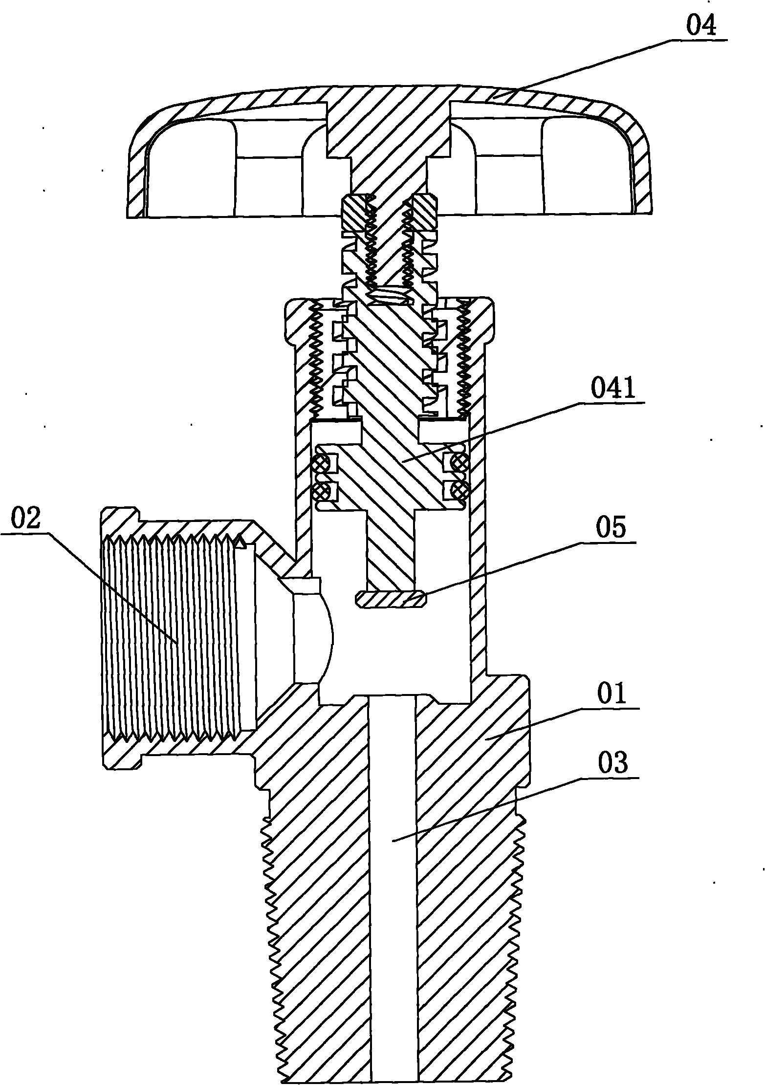 Petroleum gas steel bottle control valve