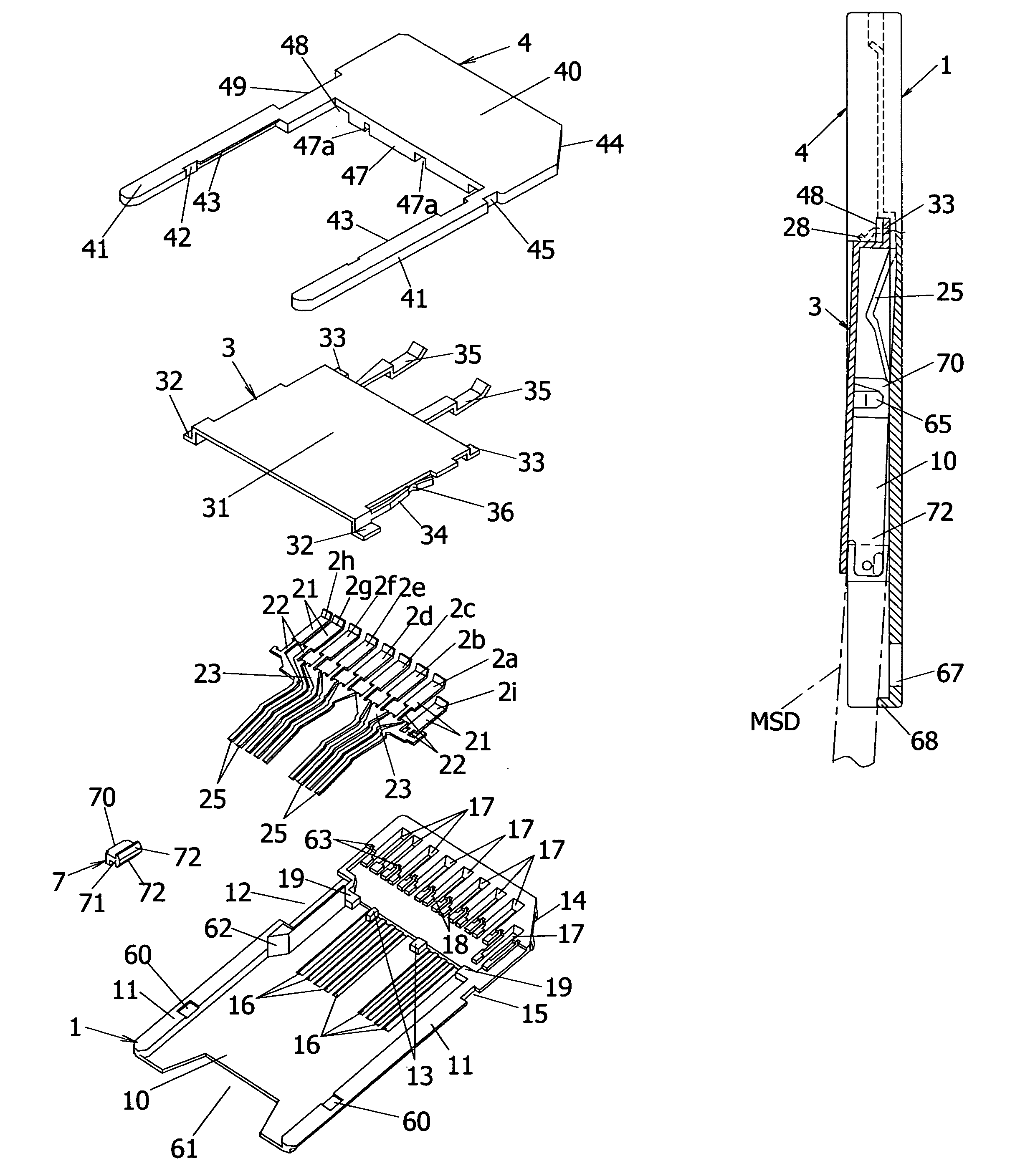 Adaptor for memory card