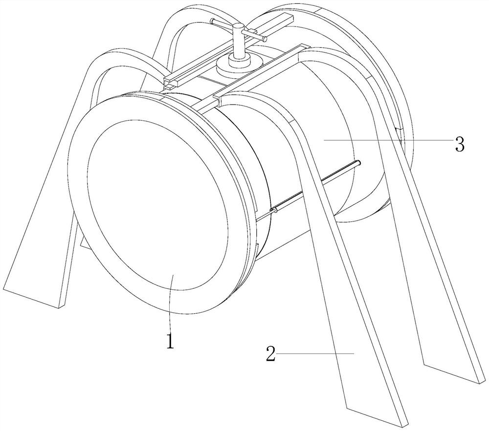 A device for repairing and protecting leaking pipes for water conservancy projects