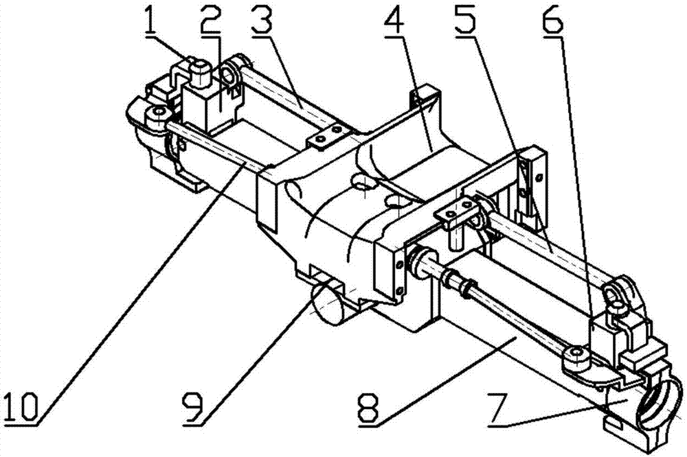 Steering drive axle of normal ground clearance