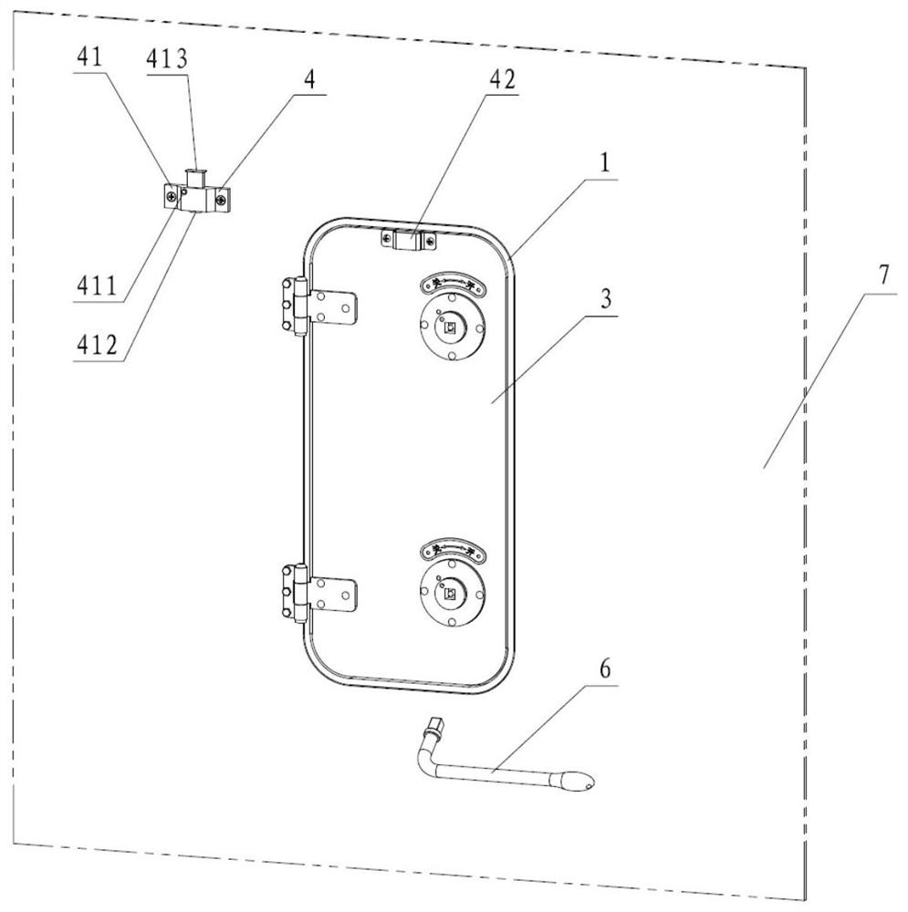 Multifunctional interface window for cabin of special vehicle