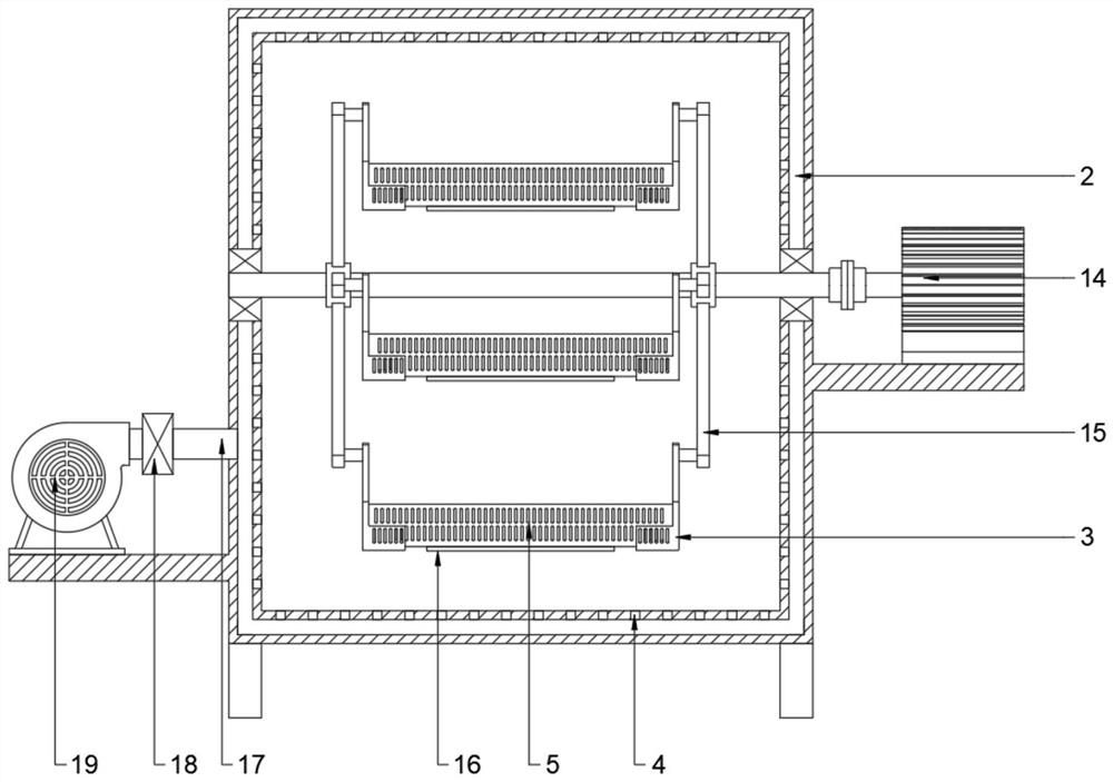 Ceramic blank drying device for ceramic processing