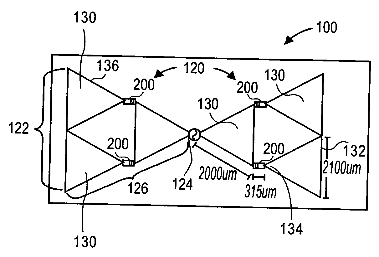 Reconfigurable multifrequency antenna with rf-mems switches