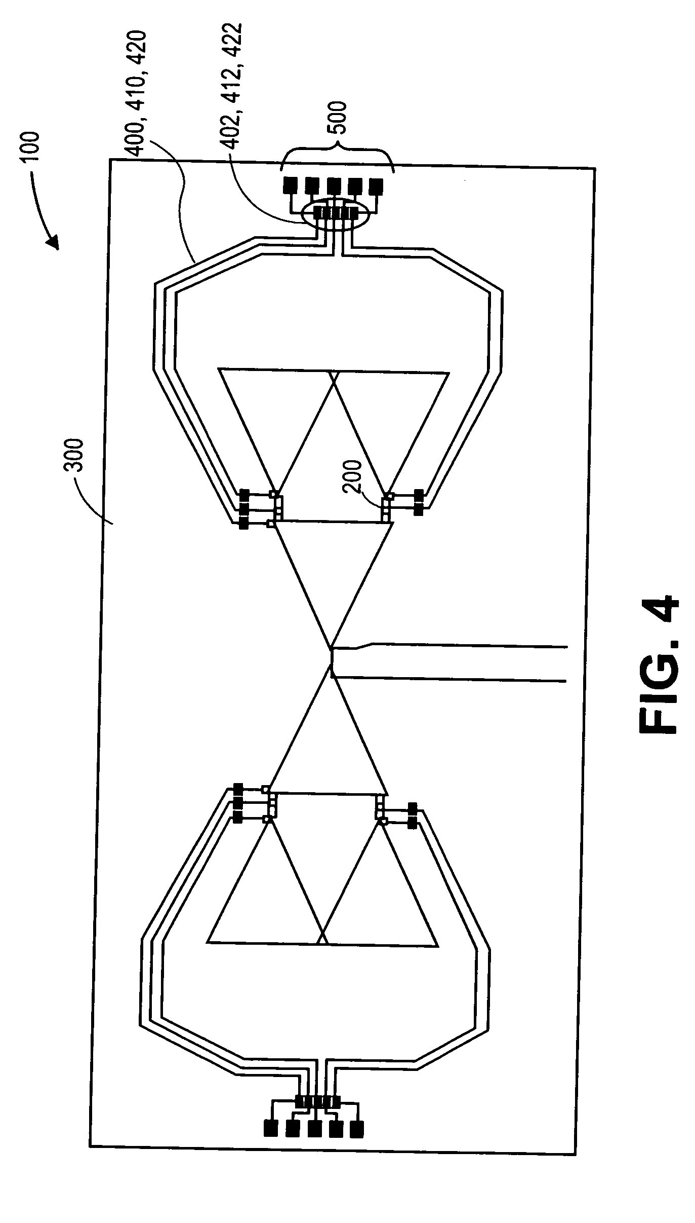 Reconfigurable multifrequency antenna with rf-mems switches