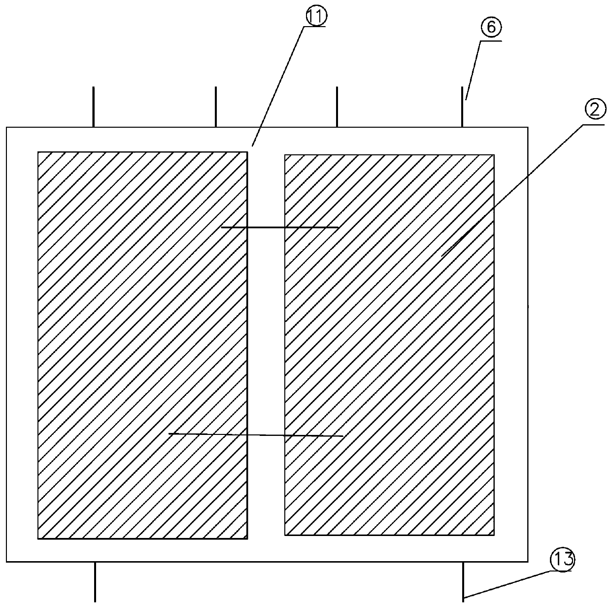 Assembled integral shear wall and construction method thereof