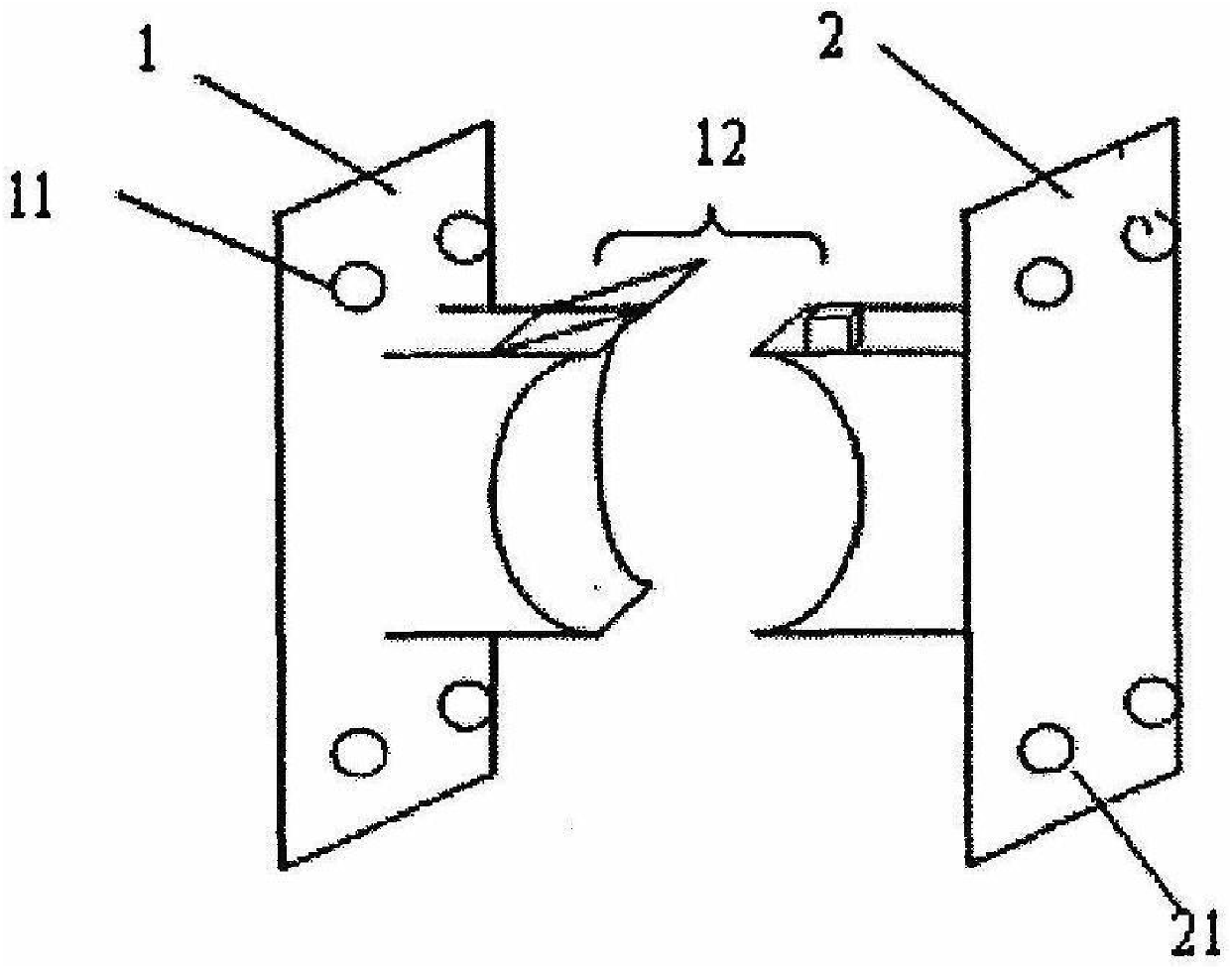 A device for simultaneously mounting curved surface loads and plane loads