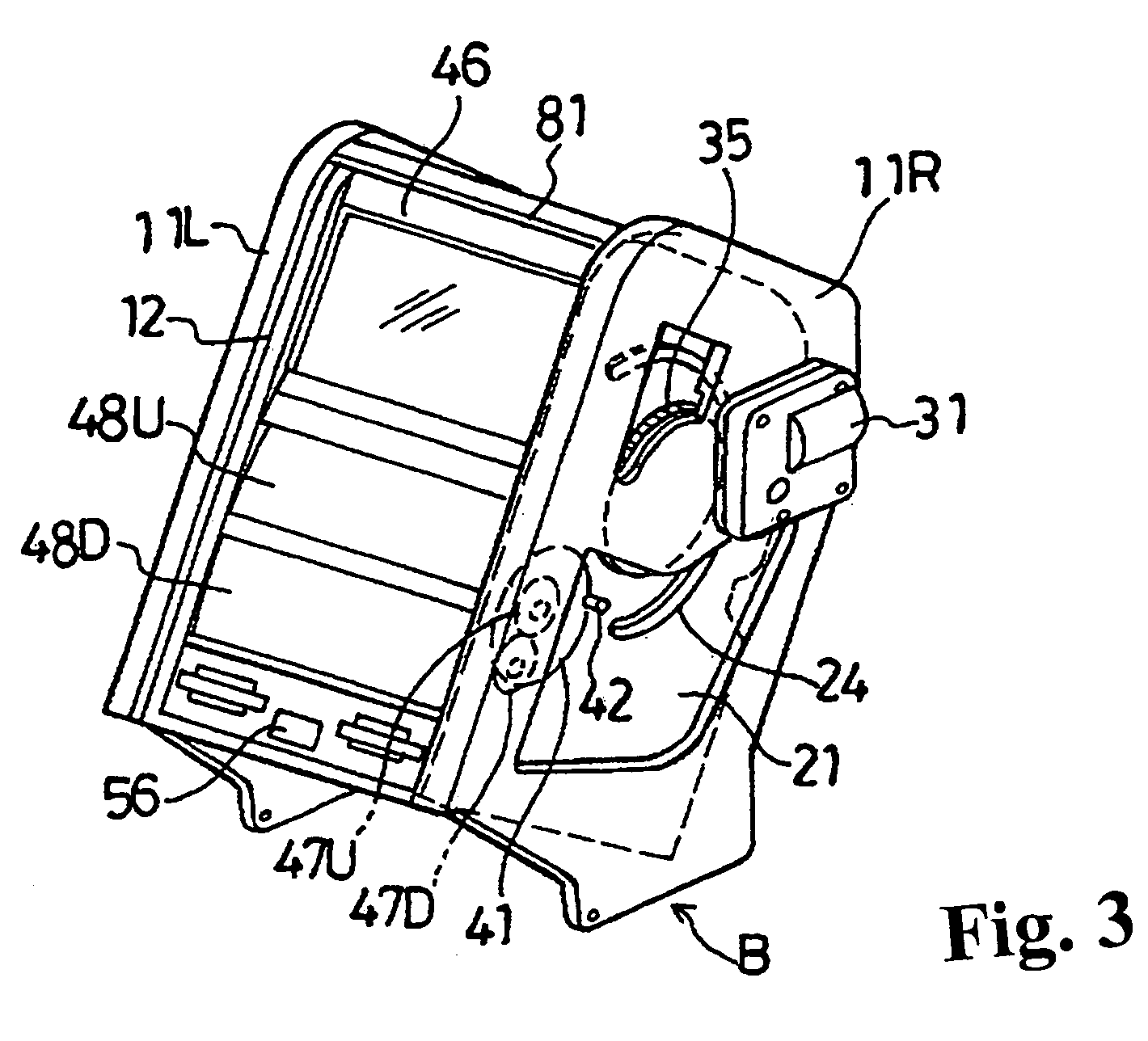 Drive device for driving two members and shielding system for vehicle