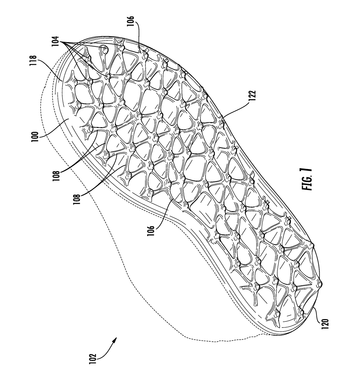 Outer sole for spikeless footwear