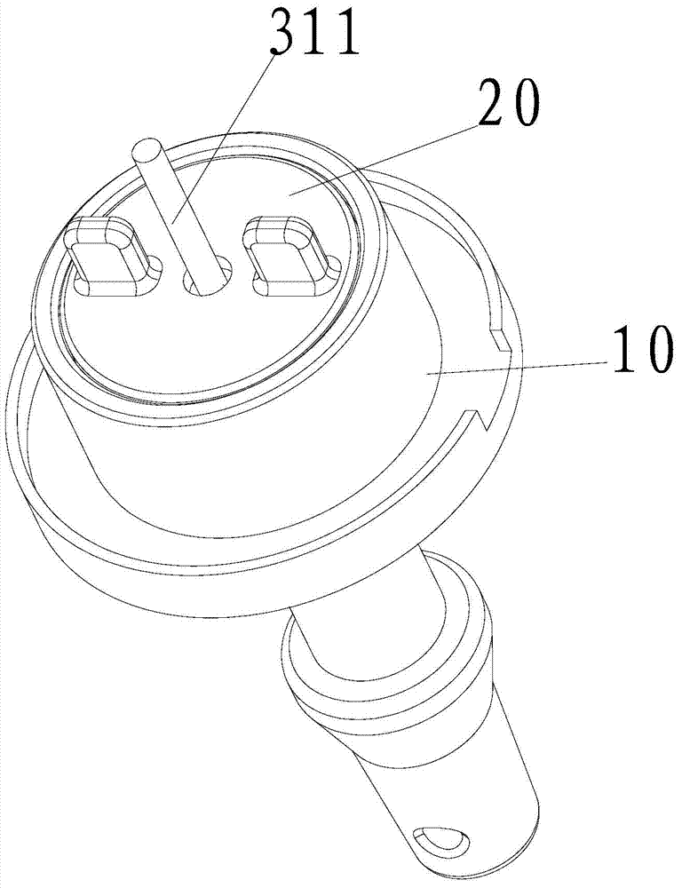 Pressure sensor for pressure cooking utensil, and pressure cooking utensil