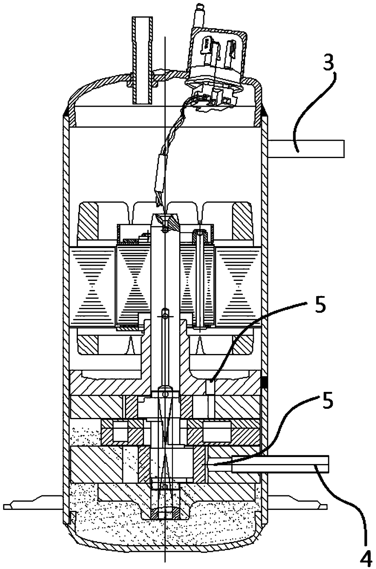 Compressor and air-conditioner with same