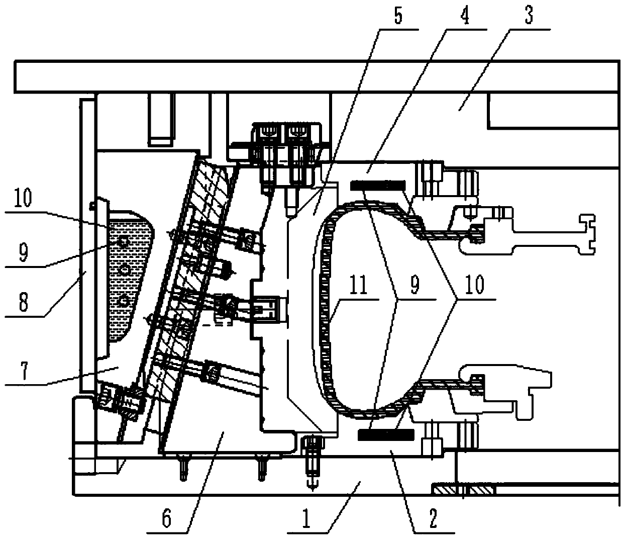 Tire segment mold