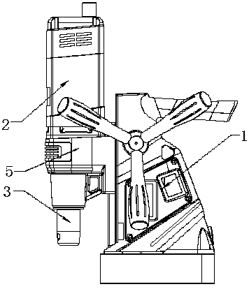 Drilling machine with optical positioning device