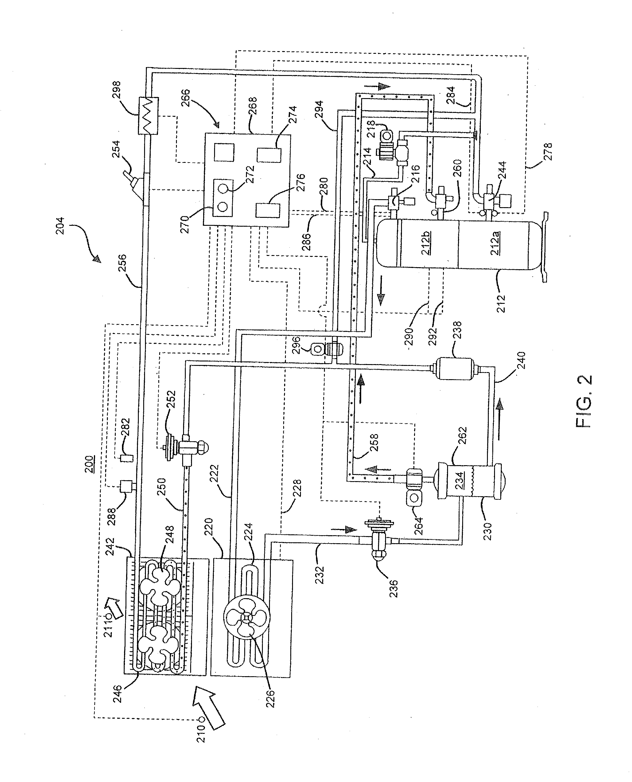 Capacity and pressure control in a transport refrigeration system