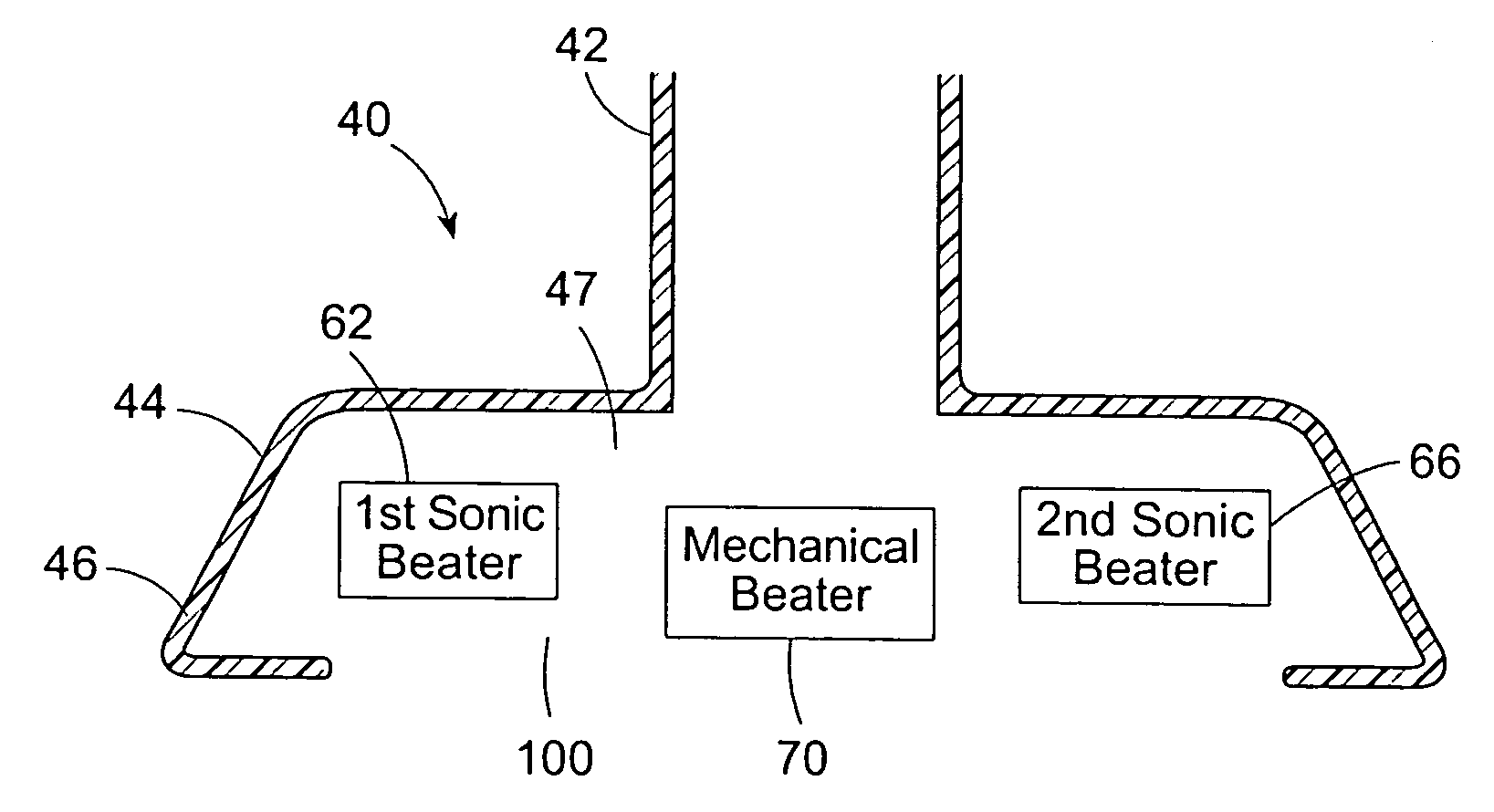 Vacuum cleaner nozzle including mechanical beater and sonic beater