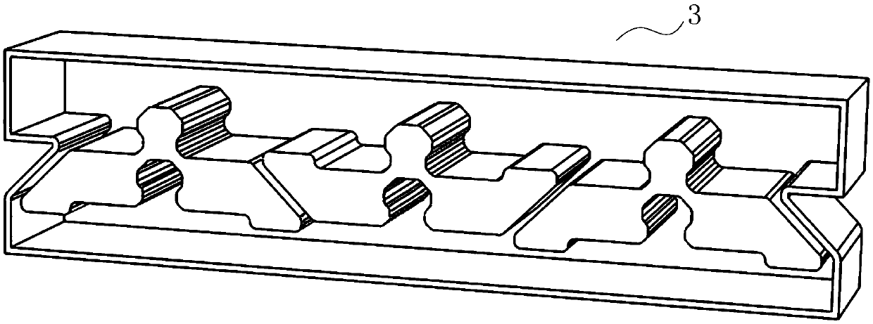 A mechanical energy absorbing metamaterial based on a buckle structure and its manufacturing method