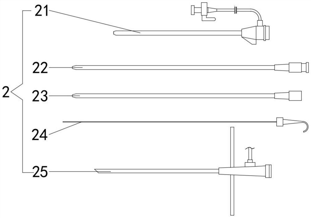 Puncture needle kit assembly and use method thereof