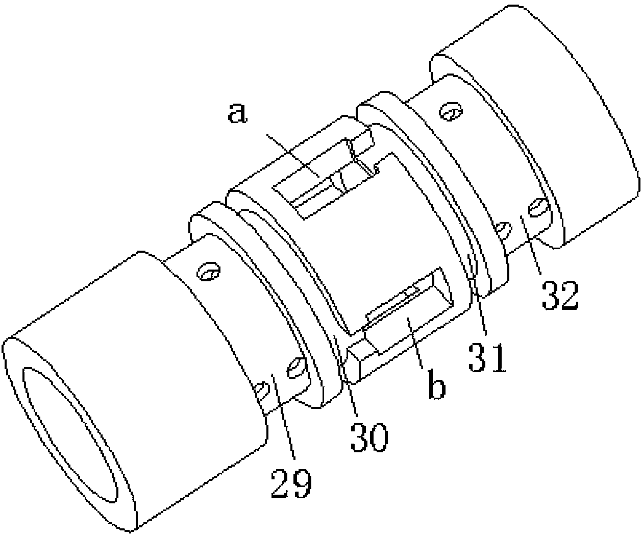 Rotating servo valve capable of realizing continuously and steplessly adjustable flow rate