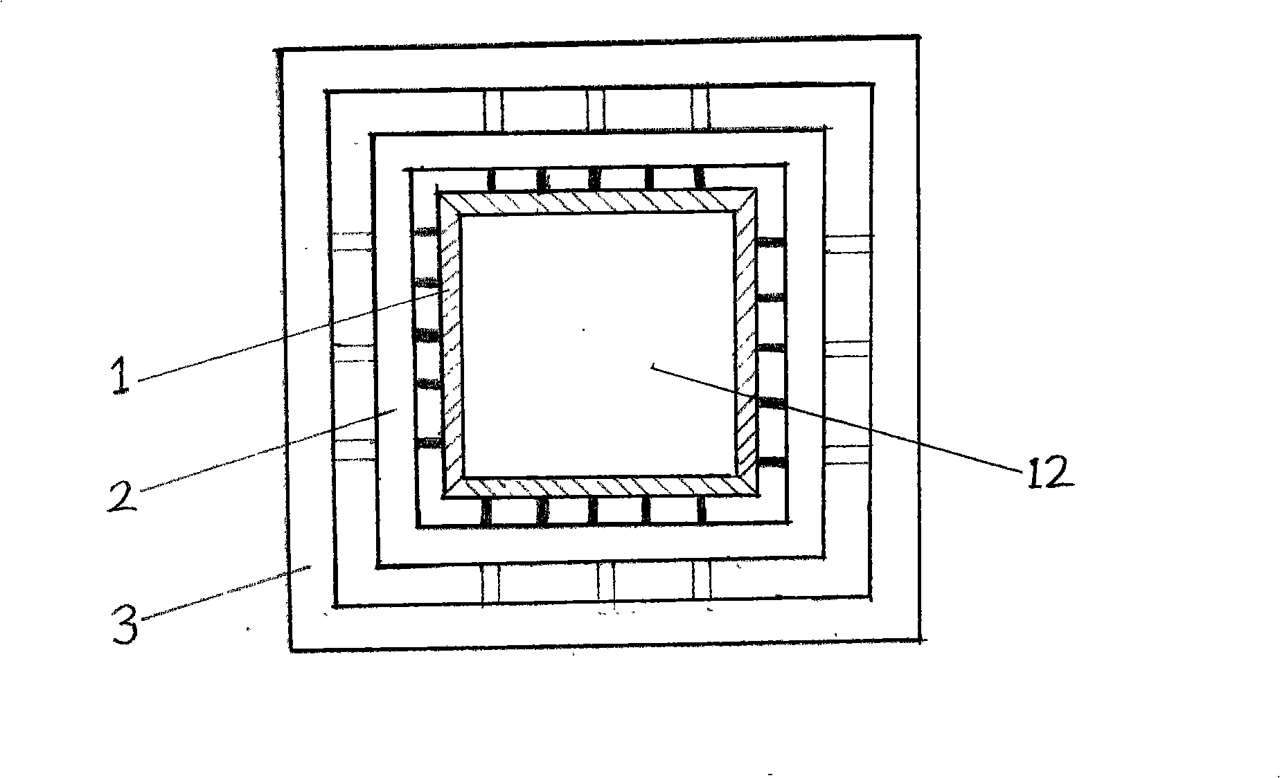 Pier hydraulic leveling inner-climbing climbing form and concrete pouring method thereby