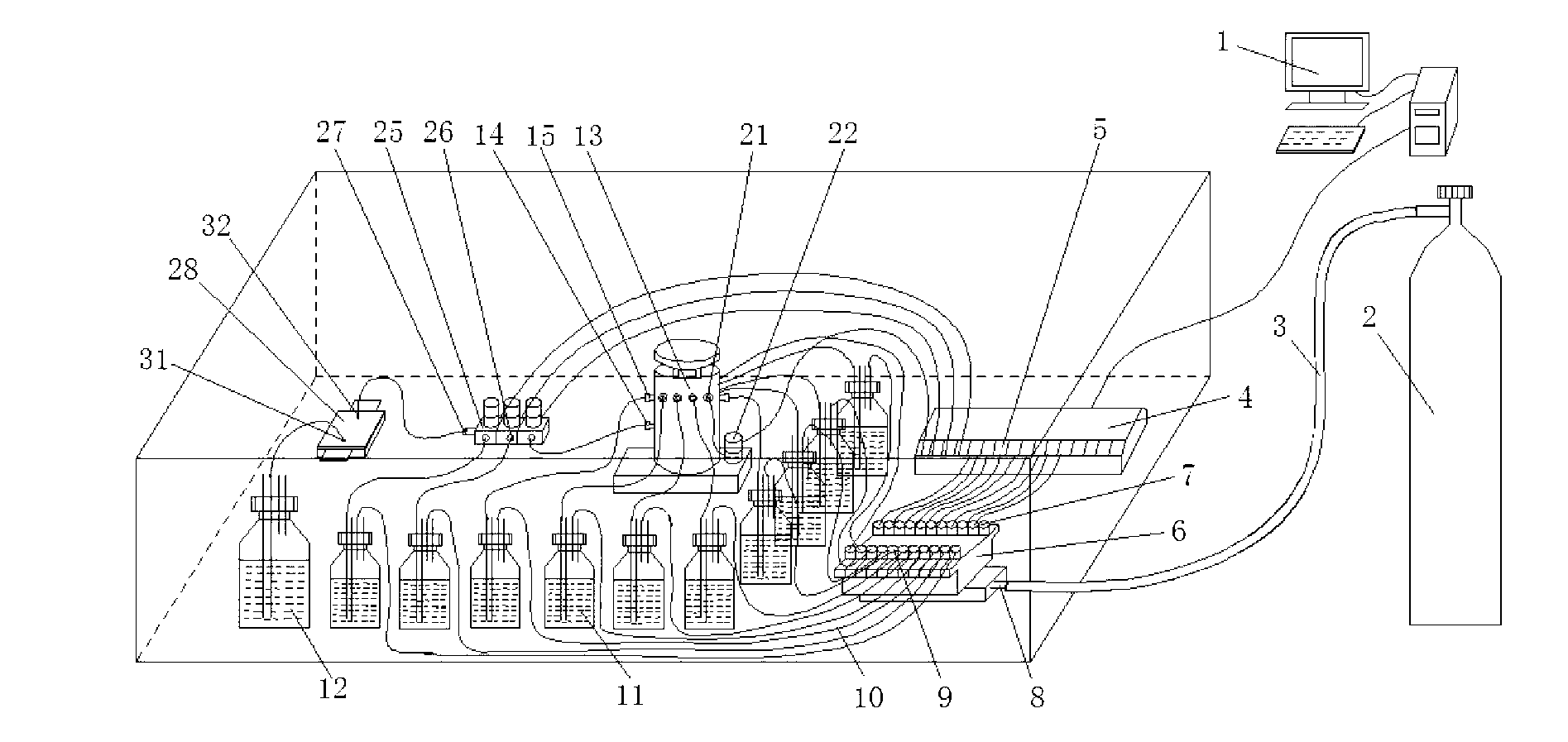 Multipath pre-activating device, peptide nucleic acid preparation system, and pre-activating and synthetizing method