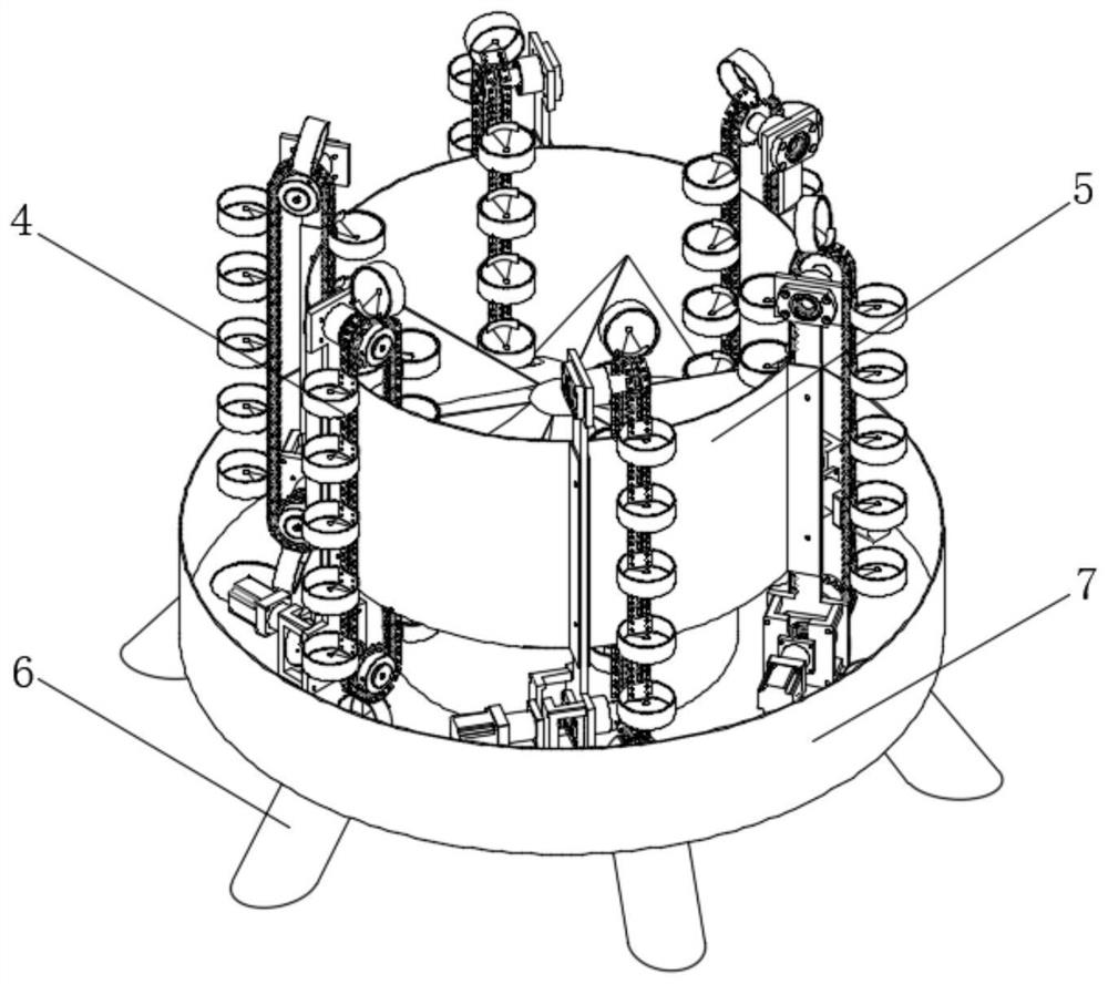 Roller chain conveying material cup interactive large-particle-size agricultural product quantitative weighing machine