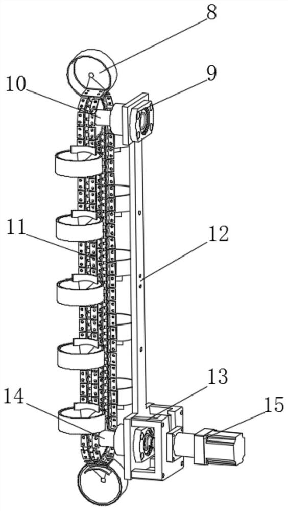 Roller chain conveying material cup interactive large-particle-size agricultural product quantitative weighing machine