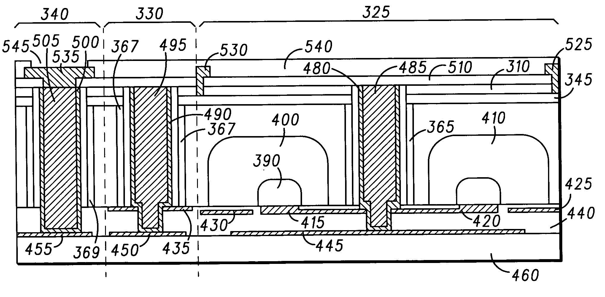 Integrated photoserver for CMOS imagers