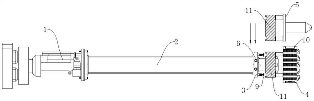 Drilling tool with forcible entry function