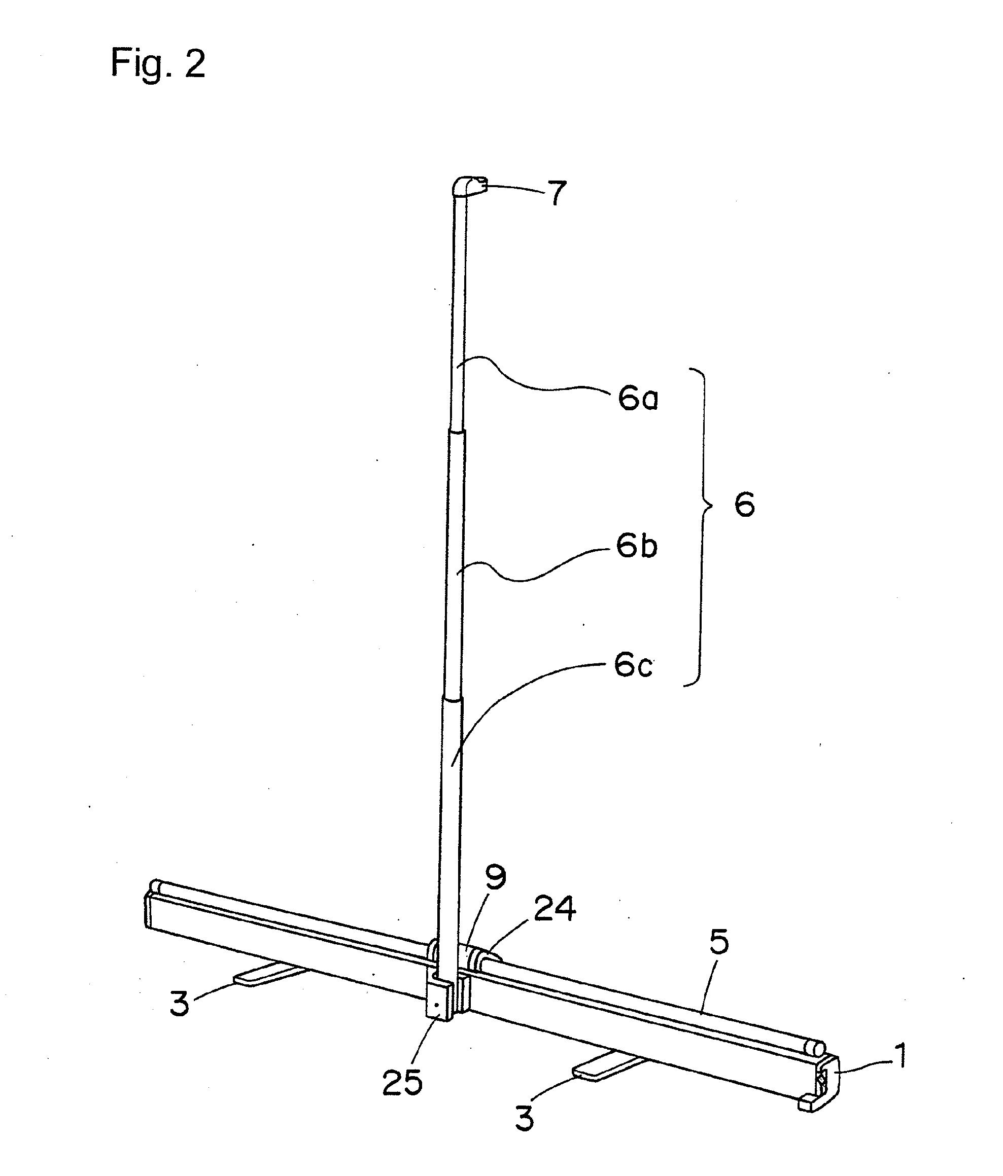 Portable screen assembly and expanding and contracting column and handing tool used therefor