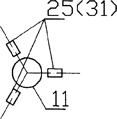 Nuclear reactor control rod hydraulic driving system